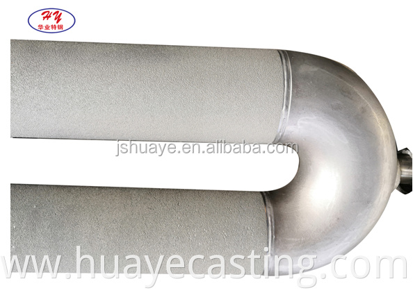 Centrifugal casting wear resistant heat resistant straight type radiant tube for steel mills